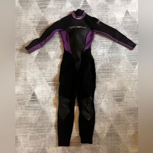 O'Neill Black and Purple Full Wetsuit 3/2